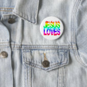 BADGE ROND 5 CM AMOURS DE JÉSUS (En situation)