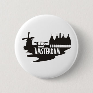 Badge Rond 5 Cm Amsterdam