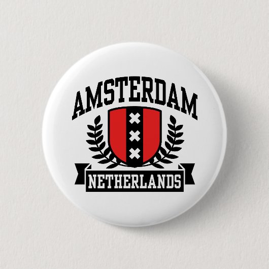 Badge Rond 5 Cm Amsterdam (Devant)