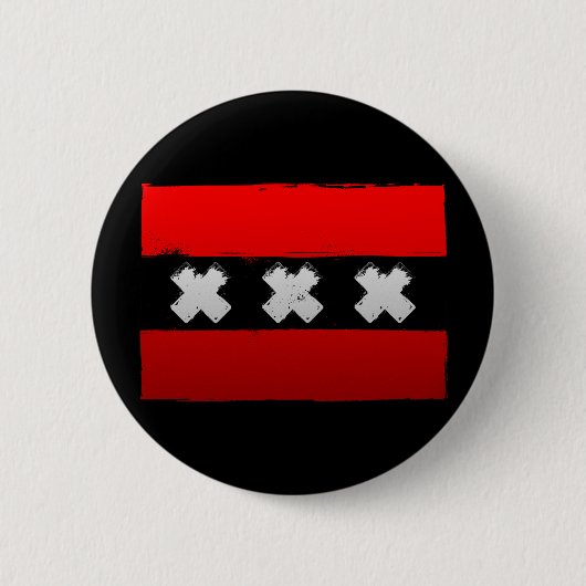 Badge Rond 5 Cm Amsterdam urbain (Devant)
