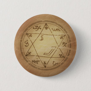 Badge Rond 5 Cm Amulette magique pour des charmes réussis de magi