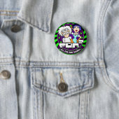 Badge Rond 5 Cm Amusant2 (En situation)