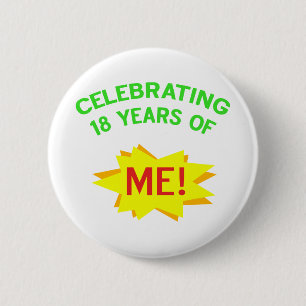 Badge Rond 5 Cm Amusant 18e anniversaire Idée cadeau