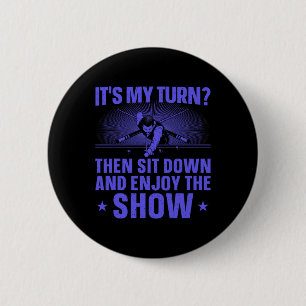 Badge Rond 5 Cm Amusant 8 Ball Pool Conception Pour Hommes Joueuse