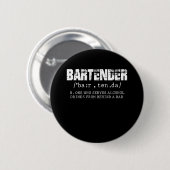 Badge Rond 5 Cm Amusant Bartender Alcool Mixer Barkeeper plaisante (Devant & derrière)