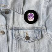 Badge Rond 5 Cm Amusant Bleached Arc-en-ciel Purple Ribbon Epileps (En situation)