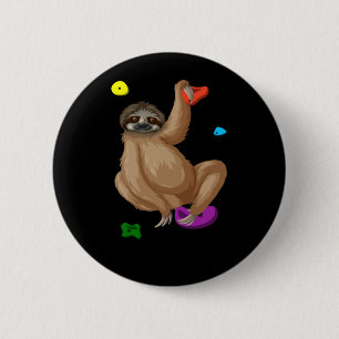 Badge Rond 5 Cm Amusant Escalade grimpeur Lazy Bouldering