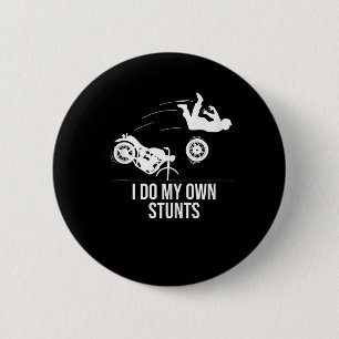 Badge Rond 5 Cm Amusant, je fais mes propres Cool de motos et cade