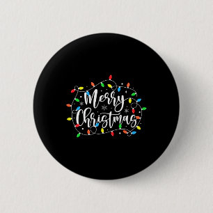 Badge Rond 5 Cm Amusant Joyeux Noël Lumières Noël Famille Hommes F