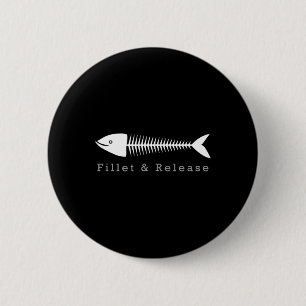 Badge Rond 5 Cm Amusant Pêche Pêcheur Humour Tee Filet Et Relea