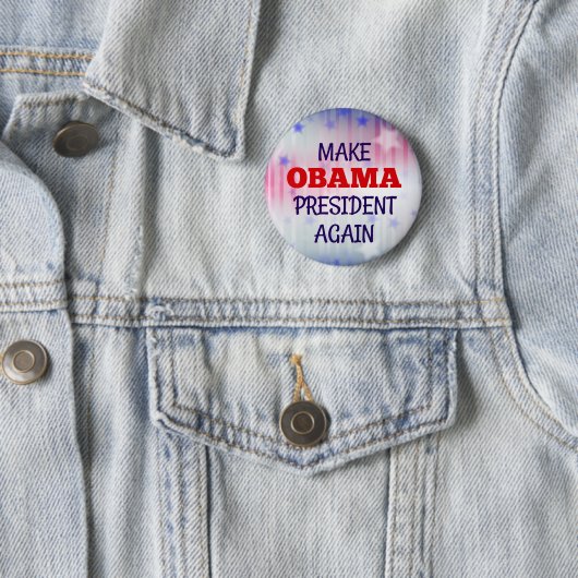 Badge Rond 5 Cm Amusant "Rendre le président Obama" (En situation)