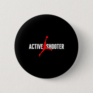 Badge Rond 5 Cm Amusant tir actif basketball Amateurs sarcasme Men