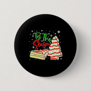 Badge Rond 5 Cm Amusant Tis Season Design Christmas Tree Cakes Deb