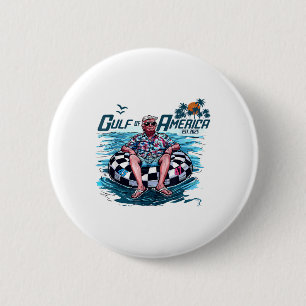 Badge Rond 5 Cm Amusant Trump Chemise Golfe Des Etats-Unis Est 202