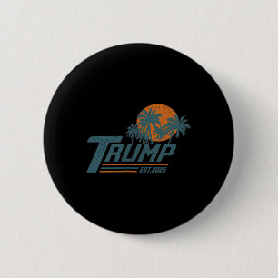Badge Rond 5 Cm Amusant Trump Chemise Golfe Des Etats-Unis Est 202