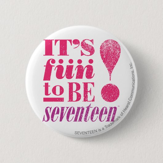 Badge Rond 5 Cm Amusement 2 B 17-Magenta (Devant)