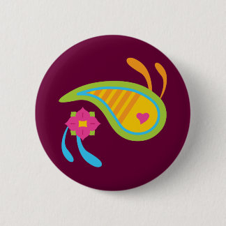 Badge Rond 5 Cm Amusement de Paisley
