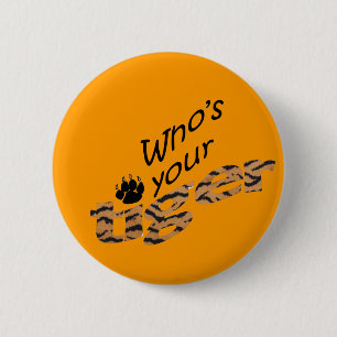 BADGE ROND 5 CM AMUSEMENT DE TIGRES