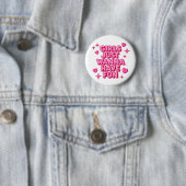 Badge Rond 5 Cm Amusement des filles (En situation)