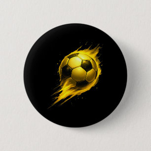 Badge Rond 5 Cm Amusement Foot Tie Dye Effet Coloré Noir Jaune So