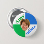 Badge Rond 5 Cm Amy Klobuchar 2020 (Devant & derrière)