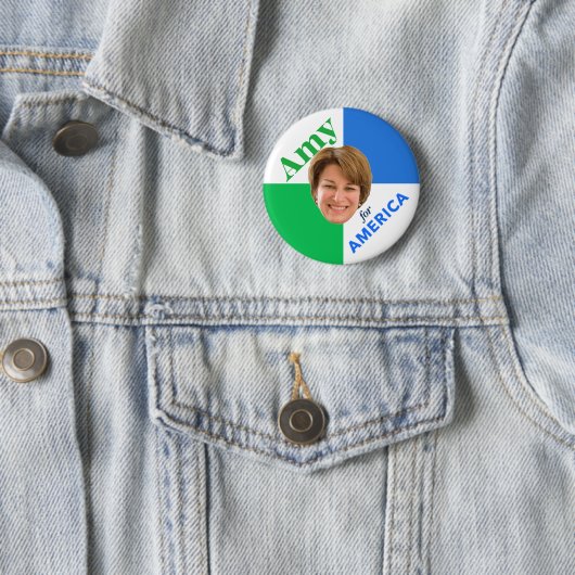 Badge Rond 5 Cm Amy Klobuchar 2020 (En situation)