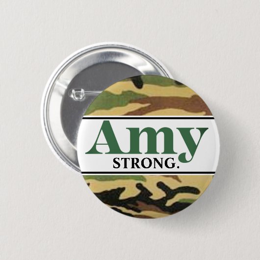Badge Rond 5 Cm Amy Strong. (Devant & derrière)