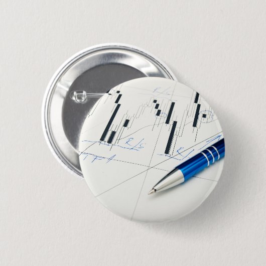 Badge Rond 5 Cm Analyse de forex (Devant & derrière)