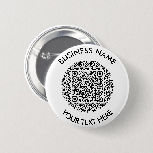 Badge Rond 5 Cm Analyser mon ID de code QR (Devant & derrière)