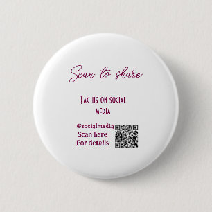 Badge Rond 5 Cm Analyser pour nous partager tag sur les médias soc