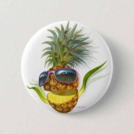 Badge Rond 5 Cm ananas (Devant)