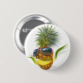 Badge Rond 5 Cm ananas (Devant & derrière)