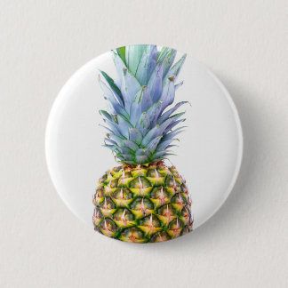 Badge Rond 5 Cm Ananas Fruit Plage Dessert Coloré Tropical