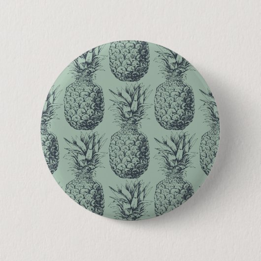 Badge Rond 5 Cm Ananas, fruit tropical design motif (Devant)