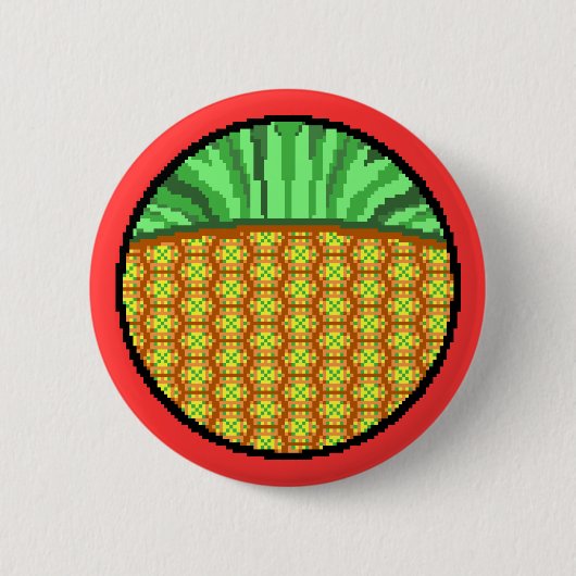 Badge Rond 5 Cm Ananas particulier (Devant)