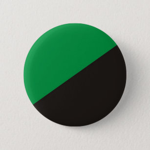 Badge Rond 5 Cm anarchie éco drapeau vert noir écologie bio