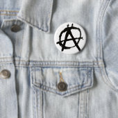 Badge Rond 5 Cm Anarchie Rulez (En situation)