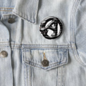 Badge Rond 5 Cm Anarchiste américain (En situation)