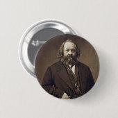 Badge Rond 5 Cm Anarchiste russe de Mikhail Bakunin par Nadar (Devant & derrière)
