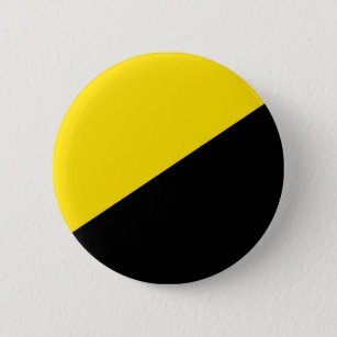 Badge Rond 5 Cm Anarcho capitalisme drapeau anarchie symbole jaune
