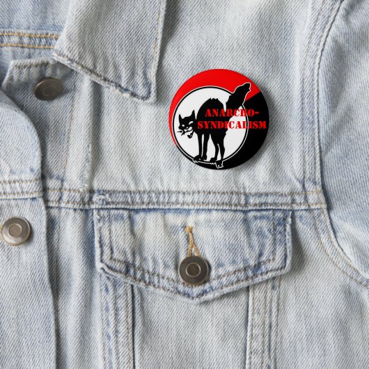 Badge Rond 5 Cm anarcho-syndicalisme (En situation)