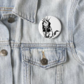 Badge Rond 5 Cm Anarkitty au R-U (En situation)