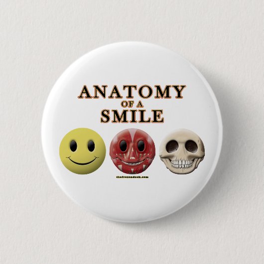 Badge Rond 5 Cm Anatomie d'un sourire (Devant)