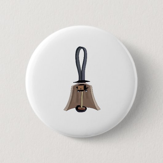 Badge Rond 5 Cm Anatomie d'une cloche (Devant)