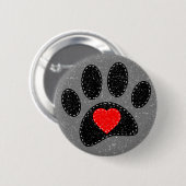 Badge Rond 5 Cm Ancien Amoureux des chiens d'impression papier (Devant & derrière)