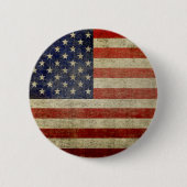 Badge Rond 5 Cm Ancien drapeau américain (Devant)
