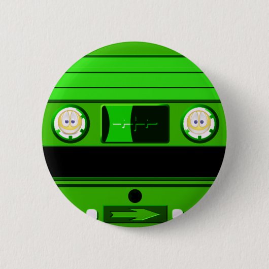 Badge Rond 5 Cm Ancienne école, Cassette_ (Devant)