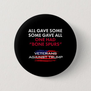 Badge Rond 5 Cm Anciens Combattants Anti-Trump Bone Dodger Spurs P