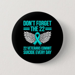 Badge Rond 5 Cm Anciens Combattants Commettent Suicide Ptsd Sensib