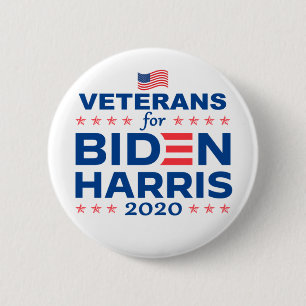 Badge Rond 5 Cm Anciens combattants de Biden Harris 2020